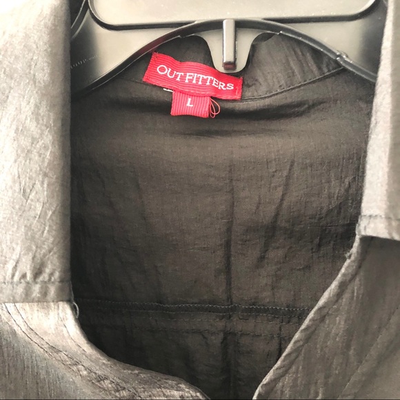 Outfitters Black Long Sleeve Dress Crystal Buttons - Picture 9 of 10